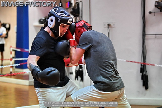 2019-05-30 Milano - pound4pound boxe gym 1996 Flavio Meles vs Davide Zoppolato
